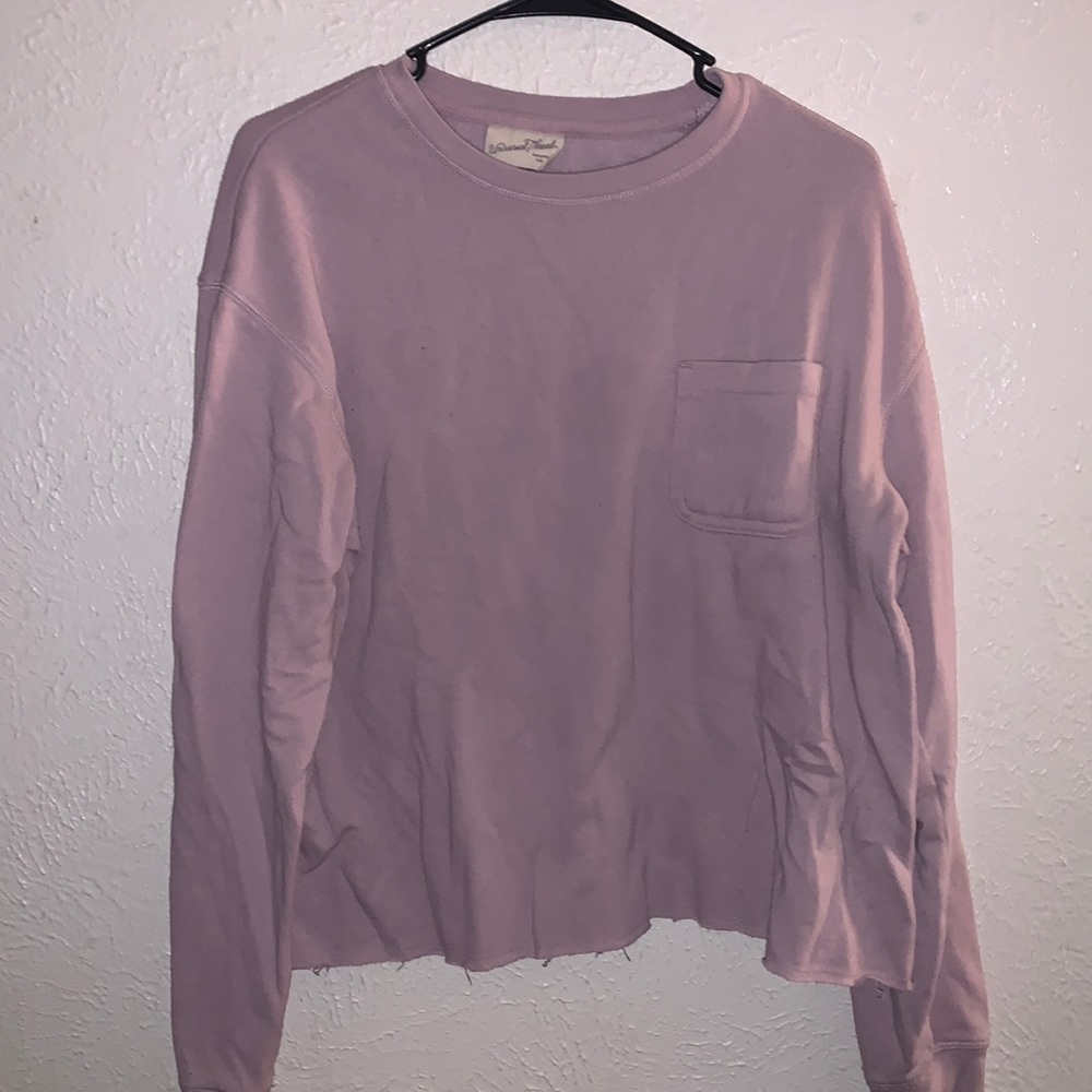Pink crewneck sweatshirt